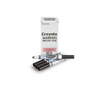 Marcadores lavables Crayola - Negros (12 unidades) Marcadores de trazo ancho para ni os Marcadores al por mayor para aulas y profesores