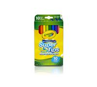 Marcadores lavables Crayola Super Tips, 10 unidades, surtidos