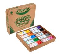 Marcadores lavables Crayola Ultra Clean Classpack (200 unidades) Marcadores a granel para aulas tiles escolares para ni os 10 colores