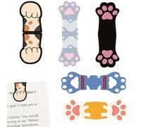 Marcadores Magnéticos | 5 Piezas Accesorios de Lectura con Forma de Pata de Gato | Sujetador de Páginas con Clip Magnético - Para Mujeres Hombres Profesores Estudiantes Regalos De Cumpleaños