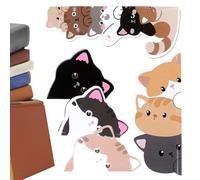 Marcadores magnéticos y magnéticos, clips de papel marcadores con un patrón de gato | Marcadores de lectura | para Escuela Parroquia Club Biblioteca Esquina Lectura Diario Agenda