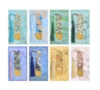 Marcadores Para Mujeres | 8 Uds Flores Estéticas Para Leer | Juego de Marcadores De Metal Arte Charm - Para Diary Planner Cuaderno Profesor Niños Adultos Lectores Colega Christian Boe