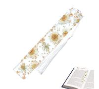 Marcadores para mujeres - Marcador de resina epoxi seca con margarita transparente - Señal de puntuación creativa para niños, mujeres, maestros y estudiantes, útiles escolares