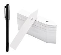 Marcadores para plantas, 100 estacas de identificación reutilizables, de etiquetas de jardín resistente a la intemperie con punta puntiaguda resistente, escritura de acabado mate, ideal para