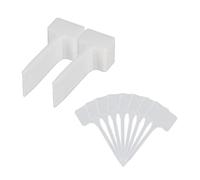 Marcadores para plantas, Letreros, Macetero & Cultivo, Plástico, 14,5x5,5 cm, 100 Uds., Blanco