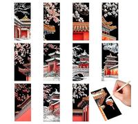 Marcadores Para Rascar: Colección De Marcadores De Libros De Papel Para Rascar, Juego De Arte Interactivo, Hojas De Actividades Creativas Interesantes, Suministros Par Manualidades Divertidos Y Portá