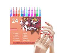 Marcadores Para Uñas - Secado Rápido Impermeable Punta Fina | 0.5mm Rotuladores Para Dibujar En Uñas Herramientas De Pintura - Para Mujeres Niños Adolescentes Adultos Principiantes Dibujo Pintura Punt