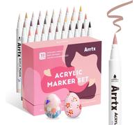 Marcadores Perílicos Arrtx - 30 Tonos de Piel - Punta de Pincel para Dibujar, Rocas, Madera y Lienzo - Artistas, Aficiones Creativas (DIY) nuevo