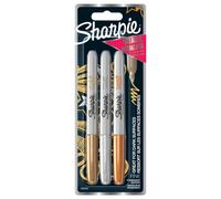 Marcadores Permanentes De Punta Fina Metálicos, Oro / Plata / Bronce - 1986006