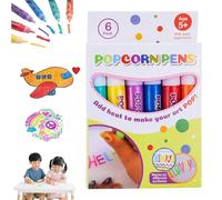 Marcadores Puffy, DIY Bubble Popcorn Crafts for Kids Boost Creativity & Imagination 3D Magic Puffy Pens for Birthday Gift (1pcs)