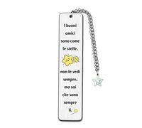 Marcadores Regalo Mejor amiga Marcador Metal personalizado Regalos especiales amigo Amistad Para siempre Amigos Regalo cumpleaños Graduación Larga distancia Adiós Recuerdos Estrellas Navidad