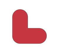 Marcajes de PVC para el suelo en L, UE 50 unid.