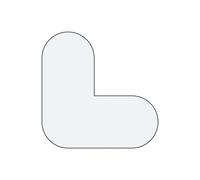 Marcajes de PVC para el suelo en L, UE 50 unid.