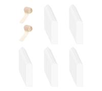 Marcapáginas acrílico transparente | 100 piezas de acrílico transparente decorativo con 2 rollos de cintas - marcapáginas | para niños, profesores, estudios, escuela, oficina, archivador, hogar