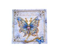 Marcapáginas artísticos con forma de mariposa retro de metal con colgante de cadena para profesores, amantes de los libros, ayuda a la lectura, regalo