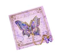 Marcapáginas artísticos con forma de mariposa retro de metal con colgante de cadena para profesores, amantes de los libros, adultos, ayuda de lectura de metal