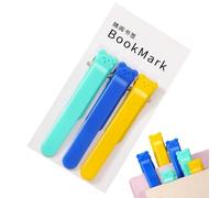 Marcapáginas automáticos de silicona, 3 marcadores automáticos de silicona para libros, se mantienen automáticamente en su lugar para leer, accesorios de libros para lectores