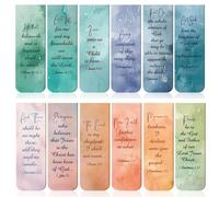 Marcapáginas Biblia para mujeres | Marcapáginas magnéticas con versículos inspiradores, 12 accesorios de lectura para libros, ideal para oficina, escuela, hogar, regalo para mujer y cumpleaños