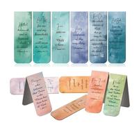 Marcapáginas Biblia para mujeres - Marcapáginas magnéticas cristianas con versículos - 12 accesorios de lectura para oficina y hogar | Ideal para oficina, escuela, hogar, regalo para mujer y