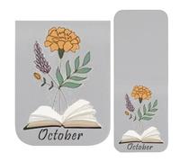 Marcapáginas Bonitos - Señalador Floral Vintage de Piel Sintética | Marcapáginas Magnéticos Bonitos,para Lectura, Niños, Mujeres, Profesor, Niñas, Chicos, Adolescentes, Enamorados, Escuela,