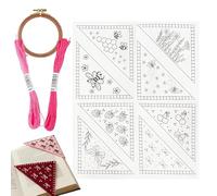 Marcapáginas Bordados | Arte Tema Primavera Y Verano - Kit Para Hacer Marcapáginas,Para Adultos Con Ganchillo Marcapagina Para Lectura De Fieltro Hecho A Mano Con Pintura De