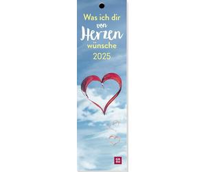 Marcapáginas Calendario 2025: What I Wish You from The Heart: Calendario mensual con fotos encantadoras para un ser querido, también se puede utilizar como marcador o etiqueta de regalo