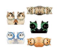 Marcapáginas con forma de gato, diez creadores magnéticos divertidos literarios, marcapáginas gato de mujer, para profesores, estudiantes, jubilación, graduación, cumpleaños, Navidad, mujeres y