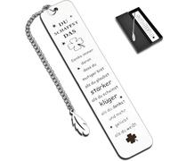 Marcapáginas de Acero Inoxidable, Marcadores Inspiradores, Marcapáginas de Agradecimiento, Regalos Inspiradores, Regalo de Despedida, Gracias por el Regalo, Regalos de Jubilación (B)