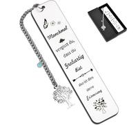 Marcapáginas de Acero Inoxidable, Marcadores Inspiradores, Marcapáginas de Agradecimiento, Regalos Inspiradores, Regalo de Despedida, Gracias por el Regalo, Regalos de Jubilación (A)