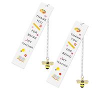 Marcapáginas de agradecimiento para profesores, regalo personalizado para jubilación de fin de curso, cumpleaños y Navidad, para mujeres y hombres, agradecimiento al profesor, regalo de graduación (2