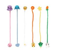 Marcapáginas de animales de ganchillo para principiantes aficionados al ganchillo, incluye hilo de instrucciones paso a paso (idioma español no garantizado)