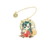 Marcapáginas de bendición oficial del cielo del anime, colgante de Xie Lian Hua Cheng, marcadores de libros con flecos, marcadores de libros huecos de metal Tian Guan Ci Fu, (E)