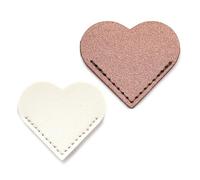 Marcapáginas de Biblia, páginas en forma de corazón, marcadores de libro de piel sintética, creativo para leer la esquina