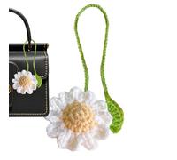 Marcapáginas de brotes de flores, marcadores de página florales hechos a mano, bonitos marcadores de plantas personalizados, bonito protector de libros de plantas de ganchillo para libros