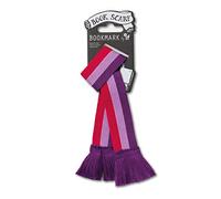 Marcapáginas de bufanda de libro, rosa y morado