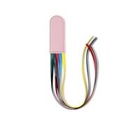 Marcapáginas de cinta de cuero con cintas de 5 colores, marcadores de página ajustables para Biblia, libros y suministros de lectura (7,8 x 3 cm) (A)