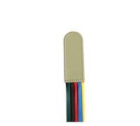 Marcapáginas de cinta de cuero con cintas de 5 colores, marcadores de página ajustables para Biblia, libros y suministros de lectura (7,8 x 3 cm) (B)