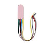 Marcapáginas de cuero con cintas de 5 colores, marcadores de página para poemas, libro creativo, página de cuero