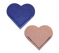 Marcapáginas de cuero PU Marcador lateral en forma de corazón Marcador creativo Esquina lateral Biblia para leer Marcador de esquina en forma de corazón Lecturas de cuero PU