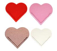 Marcapáginas de cuero PU Marcador lateral en forma de corazón Marcador creativo Esquina lateral Biblia para leer Marcador de esquina en forma de corazón Lecturas de cuero PU