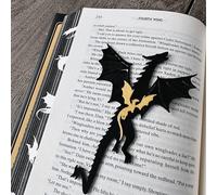 Marcapáginas de dragón - 6.9 x 2.6 pulgadas Pla marcador de libro con dije de dragón, regalo para amantes de la novela de fantasía, soporte de página vintage, accesorios entusiastas de la lectura para
