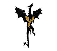 Marcapáginas de dragón | Marcador de libros de dragón negro y dorado | Marcapáginas de lectura, decoraciones de libros, accesorios de libros para amantes de los libros, amigos, familiares y