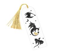 Marcapáginas de dragón para niños - Marcapáginas de fantasía de dragón con cuatro alas | Marcador acrílico con , accesorio de lectura único para amigos, profesores y aficionados a los libros