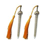 Marcapáginas De Espada De Metal De 2 Piezas, Marcapáginas De Borlas Personalizados Creativos, Marcapáginas Para Hombres, Regalos Únicos Para Amantes De La Lectura, Decoración De Libros
