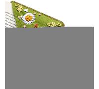 Marcapáginas de Esquina Bordado - Marcapáginas para Los Amantes de los Libros | Marcador de Ángulo Página Triangular Marcapáginas Hecho a Mano Regalo de Lectura de Navidad