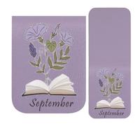 Marcapáginas de Flor | Clip de Flor en Cuero PU | Marcapáginas Magnéticos Bonitos | Para Lectura, Estudio, Escuela, Trabajo, Niñas, Niños, Adolescentes, Hombres, Profesores Y Amantes