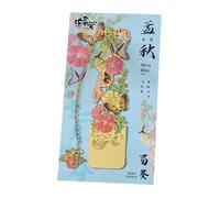 Marcapáginas de flores, retro, para lectura, clip de libro hueco, suministros escolares, flores, hueco, metal, marcador de página, lectura