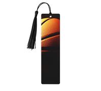 Marcapáginas de fondo de baloncesto, marcapáginas de madera para los amantes de los libros, marca de libros de madera hecha a mano con borlas, marcadores de página de lectura, adornos de etiquetas de