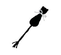 Marcapáginas de ganchillo, marcador lindo - Marca de libro de gato artesanal, marcador de página para gatos de punto creativo, accesorios de lectura estéticos, marcador de página para boda, cumpleaños