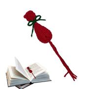 Marcapáginas de gato de ganchillo, marcador de ganchillo, marcador de libros de animales artesanales, marcador de página para gatos, diseño de gato de punto creativo, accesorios de lectura estéticos